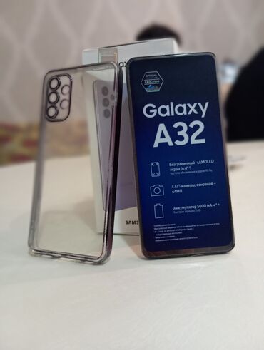 Samsung: Samsung Galaxy A32, 128 ГБ, цвет - Черный, Отпечаток пальца