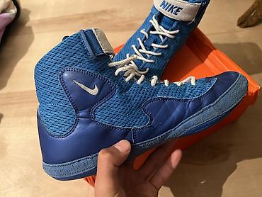 волейбольный обувь: Мужские кроссовки, 41, Nike, Б/у, цвет - Синий, Самовывоз, Платная доставка — 4