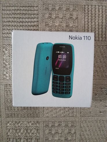 nokia 2190: Nokia 110 4G, rəng - Qara, İki sim kartlı, Sənədlərlə