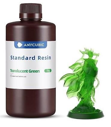eboksid satışı: Anycubic Standart Reçine – Translucent Yaşıl, 1 kq Resin — 1