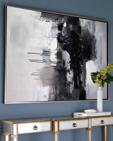 Dizayn, layihə: Modern. Abstrakt janr. Tək tablo. Müasir interyerdə mütləqdir, çünki — 48