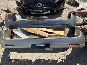 Задний бампер для Lexus GX470 серебро в сборе