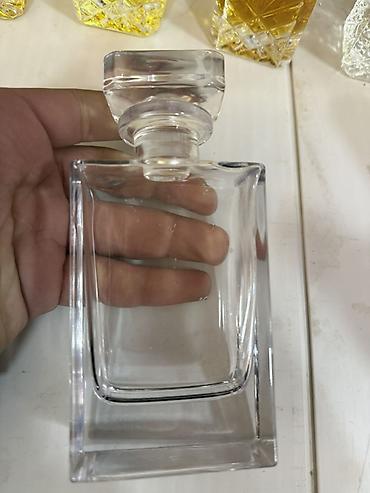 deri kurtkalar kisi ucun: Şüşə ətir flakonu - Material: şəffaf qalın şüşə - Forma — 1