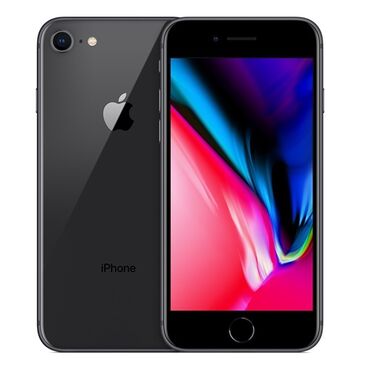 телефоны в рассрочку без банка ош: IPhone 8, Б/у, 64 ГБ, Чехол, Кабель, 72 %