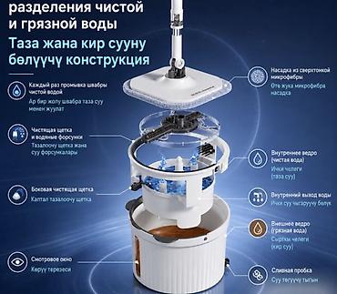 сухой тень: Швабра с отжимом и ведром Homettler Coolmop Panda — система раздельной — 6