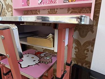 tel masa: Uşaq üçün masa və stul dəsti – Hello Kitty dizaynlı - Rəng: çəhrayı - — 5