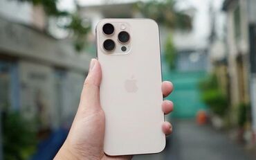 iphone 16 pro max azerbaycan qiymeti: IPhone 16 Pro Max, 256 GB, Desert Titanium, Face ID, Simsiz şarj