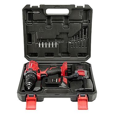 Шуруповерты: Аккумуляторная дрель‑шуруповерт WORCRAFT 20V в кейсе - Питание — 1