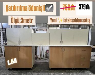 Sifarişlə divanlar: *Mətbəx mebellərinin sifarişlə hazırlanması✔️* Ölçü : 3metr: *379₼*