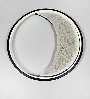 Бра и настенные светильники: Настенный светильник «Луна» с 3D-рельефом лунной поверхности - Тип — 7