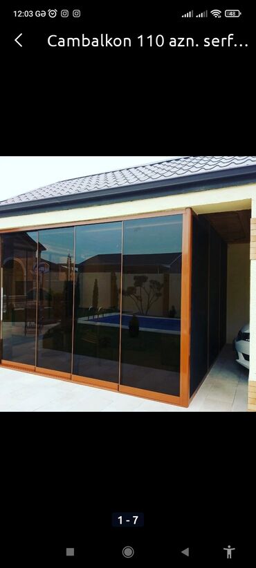 Balkonlar: Cam balkon sifarişləri qəbul olunur çatdırma qurasdirma pulsuzdur — 29