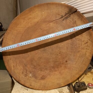 Digər qab-qacaq və mətbəx ləvazimatları: Ağac gövdəsindən hazırlanmış tabağ. - Tabağ, unun ələkdən — 3