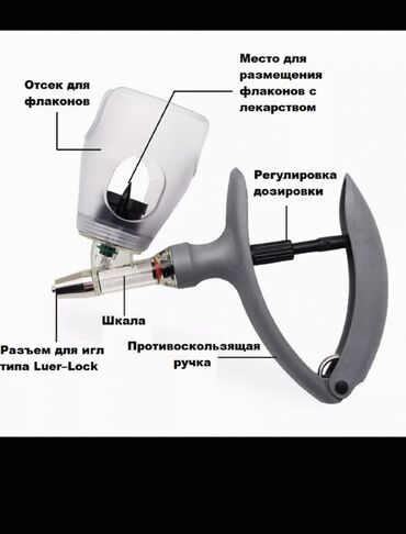 костюм животных: Шприц-вакцинатор предназначен для массовой вакцинации