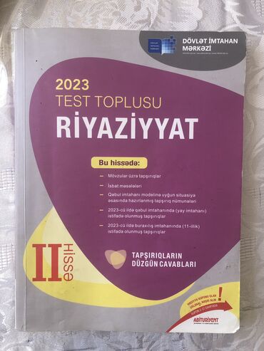 Digər: Riyaziyyat test toplusu 2023 cü il