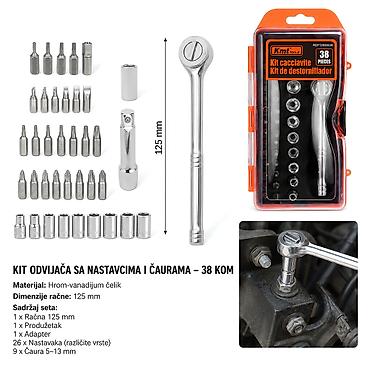 KMT Alat set 9369046-A Višedelni set alata za opšte kućne popravke i