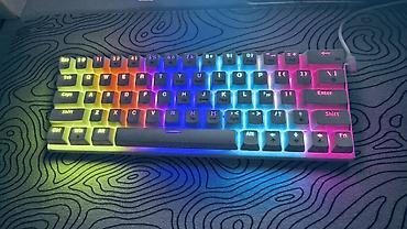 ipad min 5: RGB işıqlanmaya malik 60% mexaniki klaviatura - 63 düyməli kompakt — 5