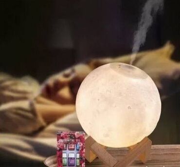 duseci za auto: Lampa i Difuzer- arome ovlaživač vazduha MESEC Najnovija punjiva 3D