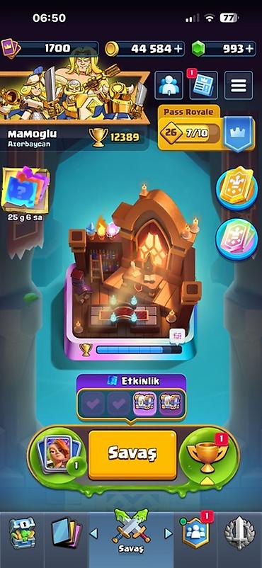 İncəsənət və kolleksiyalar: Clash Royale (8 il) + Clash of Clans(10il) hesabı (ikisi bir maildir — 1