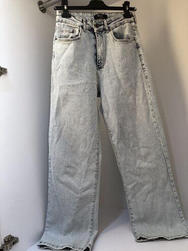 джинсы по низкой цене: Прямые, Турция, Средняя талия, Вареные, На маленький рост