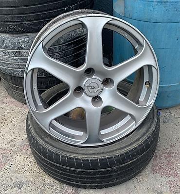 6 bolt: Opel orijinal yüngül lehimli disklər - Model: Opel 6-şüalı, mərkəzdə — 3