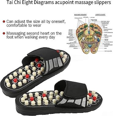 Kişi ayaqqabıları: Akupunktura masaj başmaqları Ayaq altındakı reflexogen (akupunktura) — 7