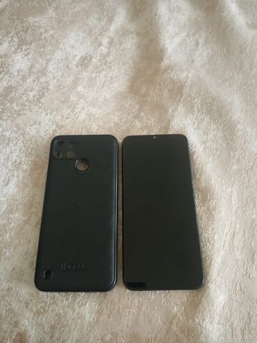 telfon islenmis: Realme C21Y, 64 GB, rəng - Qara, Barmaq izi, İki sim kartlı