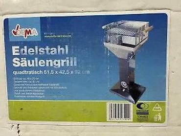 Sve za roštilj: Stojeći roštilj na ćumur od nerđajućeg čelika - Materijal: polirani — 16