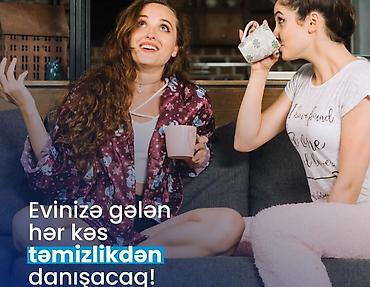 temizlik ev işleri: Xadimə tələb olunur, 30-45 yaş, 6 ildən artıq təcrübə, Dəyişən qrafik, Gündəlik ödəniş — 1