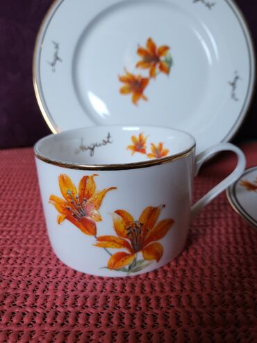 Kuhinjski setovi: Porcelanski nov set za dorucak 80te. kolekcionarski. Set — 6