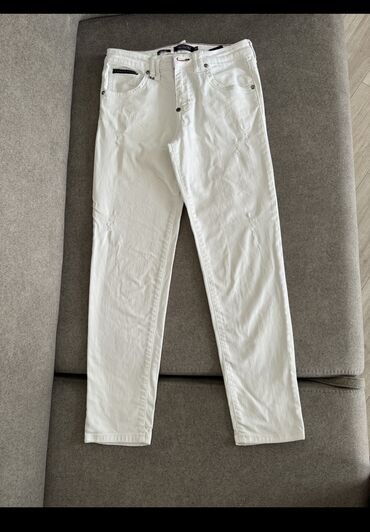джинсы прямые: Прямые, Philipp Plein, Средняя талия
