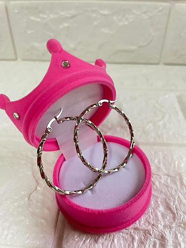 Minđuše: Minđuše – srebrni ton, različiti dizajni - Model 1: Okrugle minđuše — 26