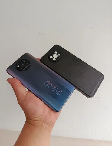 дешовый телефон: Poco X3, цвет - Синий