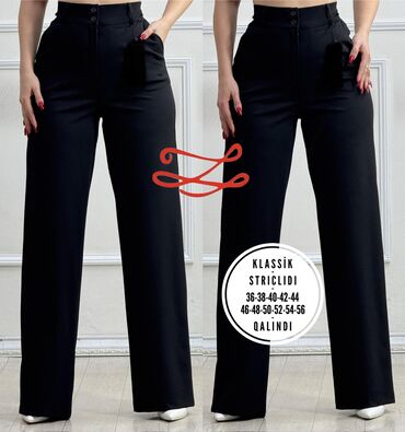 Qadın şalvarları: Şalvar, Zara, rəng - Qara — 15