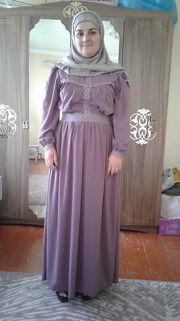 Donlar: Bənövşəyi rəngdə uzun ziyafət/örtülü don. - Model: tam uzunluqda — 2