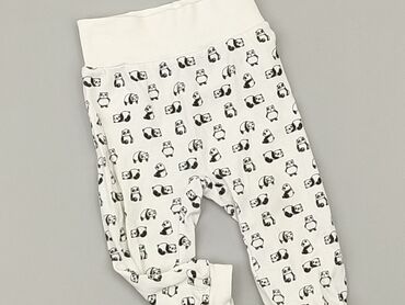 spodnie z bialymi szwami: Śpioszek, H&M, 3-6 m, stan - Bardzo dobry