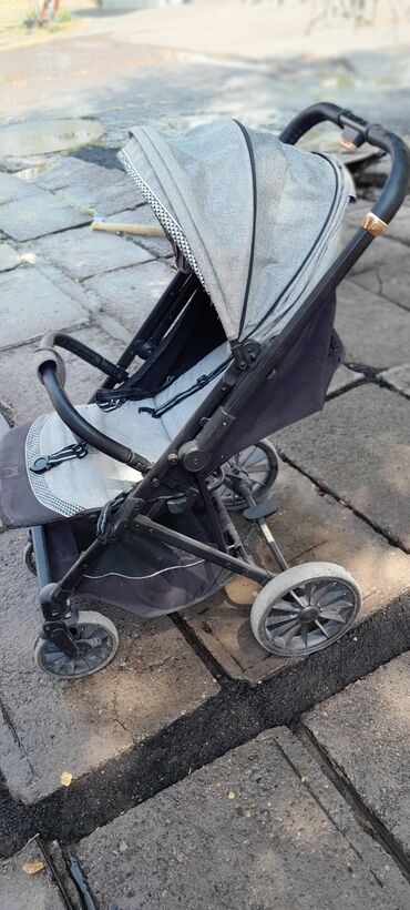 прогулочная коляска cybex бу: Коляска, цвет - Серебристый, Б/у