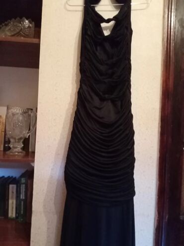 женское платье с воланом: Вечернее платье, M (EU 38)