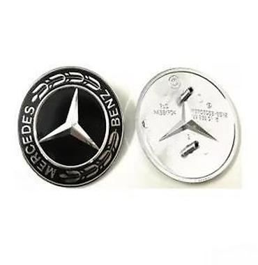 Nalepnice za automobile: Mercedes znak hauba A, B, ML. Znak za haubu na ubadanje - 57mm. ✨ Znak — 12