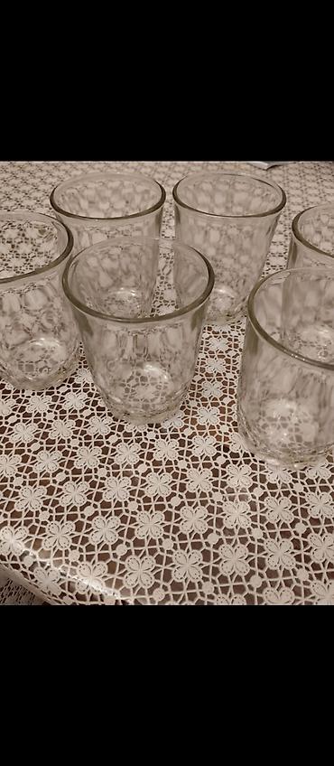 Stəkanlar, Şüşə, 6 ədədli dəst, 250 ml, Rusiya