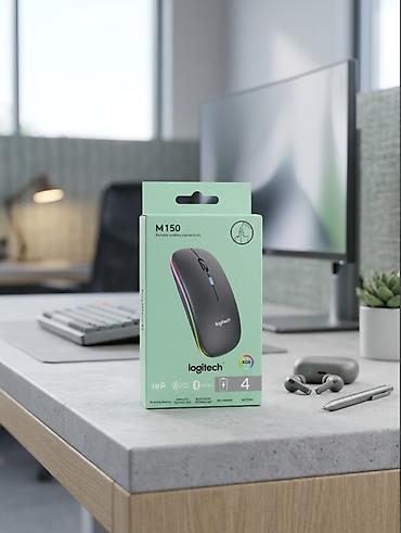 Беспроводная фирменная мышь Logitech, Bluetooth, заряжаемая на