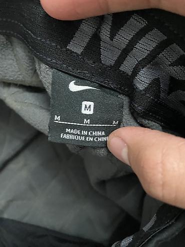 трикотажные штаны мужские: Мужские брюки, M, Nike, Б/у, цвет - Черный, Самовывоз, Платная доставка — 2