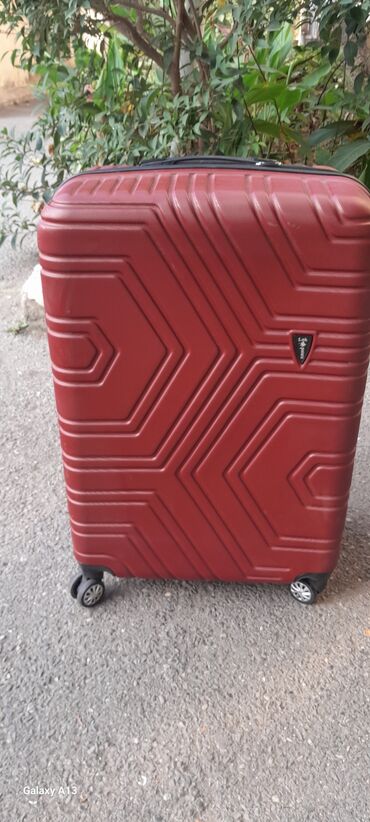 Çamadanlar: ⁶Lok Polo’s sərt korpuslu səyahət çamadanı - Rəng: tünd qırmızı — 4