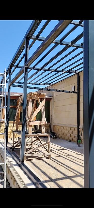 mis turba: Metalkarkaslı terras/pergola konstruksiyası – layihələndirmə və — 1
