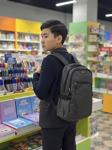 барсетка волонтер: Рюкзак VOLUNTEER, городской/школьный, серый и черный - Вместительное — 2