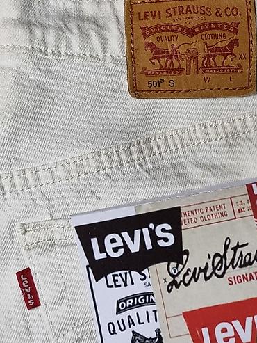 kingsman lee: Мужские джинсы, S, LeviS, Новый, цвет - Белый, Самовывоз — 3