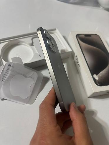 тел поко: IPhone 15 Pro, цвет Natural Titanium (натуральный титан) идеальном — 3