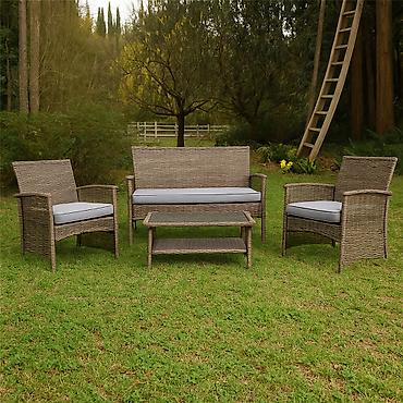 simpo garniture cene: Baštenska 4-delna garnitura braon Cordoba 405000 Šifra proizvoda: 40 — 1