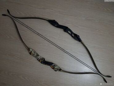 Луки и рогатки для охоты: Рекурсивный Лук 35lbs Короткая база, хлесткий выстрел. +6 стрел — 5
