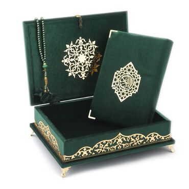 петличный микрафон: Подарочный набор для чтения Корана в бархатной шкатулке. Состав: -