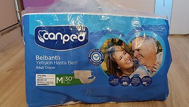 Digər tibbi məhsullar: Məhsul: Canped belbantlı yetkin xəstə bezi, pampers Ölçü: M (Orta boy) — 2